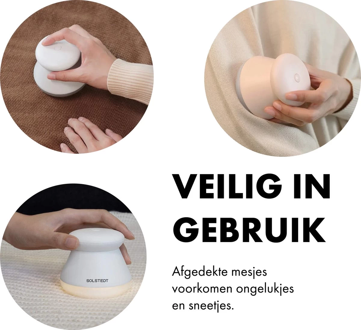 Solstedt® Pluizenverwijderaar - Ontpluizer - Ontpiller - Pluizenroller - Pluizentondeuse Oplaadbaar - Pluizendief - Incl. USB Kabel - Wit 6 Solstedt® Pluizenverwijderaar - Ontpluizer - Ontpiller - Pluizenroller - Pluizentondeuse Oplaadbaar - Pluizendief - Incl. USB Kabel - Wit - Afbeelding 4