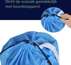 Wonair - Grote Waszak - 60x90cm - Hemelsblauw - Met Trekkoord En Draagband 13 Wonair - Grote Waszak - 60x90cm - Hemelsblauw - Met Trekkoord En Draagband -Schoonmaakmiddelen 1200x1097