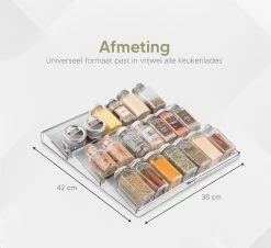 Johannes & Co - 2 Set Kruidenrek Voor Lade - Keuken Organizer - Kruiden Organizer -Schoonmaakmiddelen 1200x1097 8