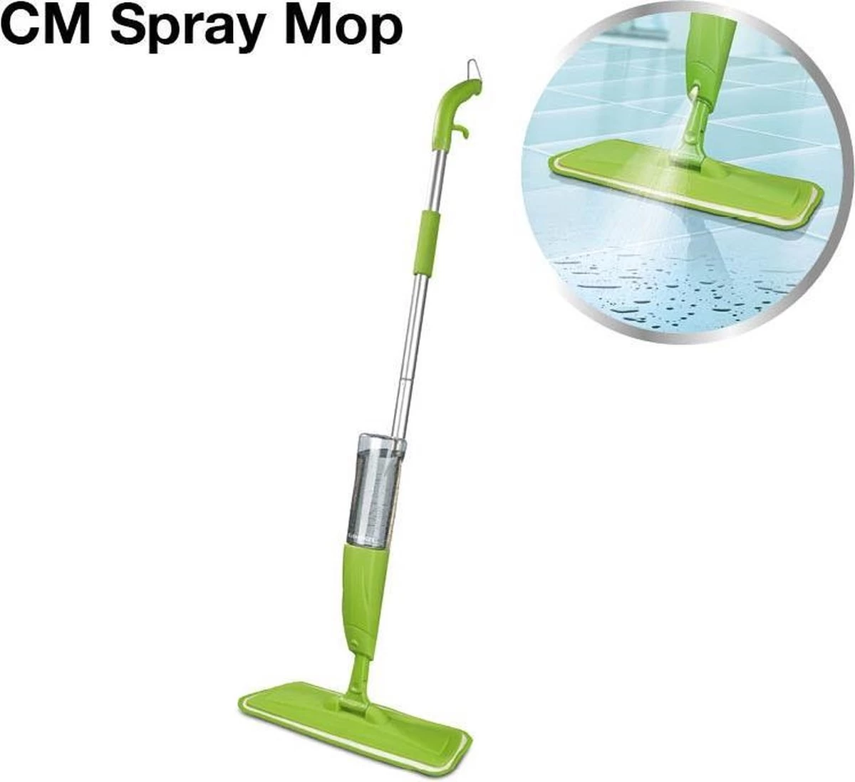 CleanMaxx Spray Mop Vloerreiniger Wisser - Sproeikop 6 CleanMaxx Spray Mop Vloerreiniger Wisser - Sproeikop - Afbeelding 4