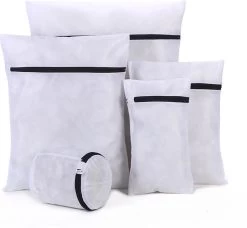 Merkloos Waszakken | Set Van 5 Waszakjes Met Rits - Waszak - Wasnet - Kledingzakjes - BH Was Zakjes - Laundry Bag Set Voor Ondergoed - Kleding - Delicaat Wasgoed - Wasmachine Zakjes - Wasgoed