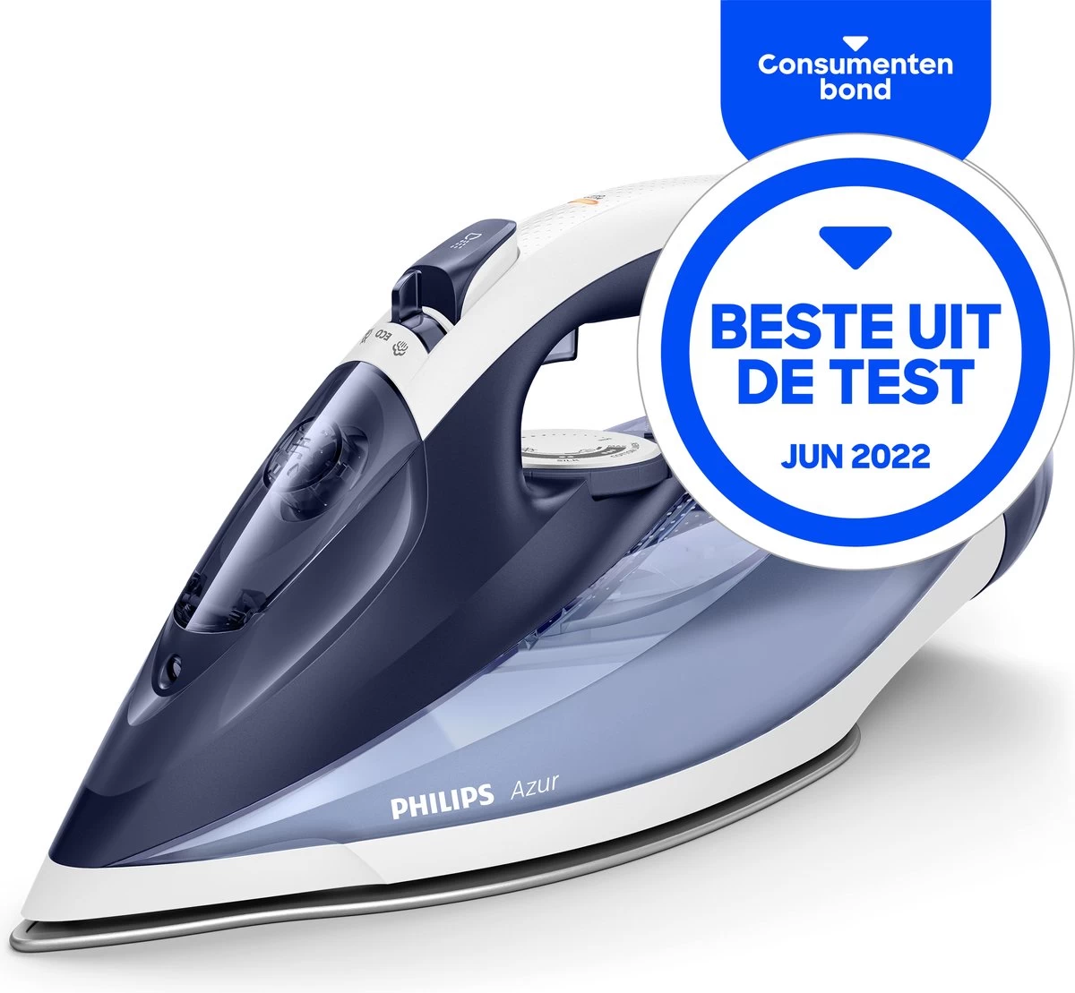 Philips Azur GC4556/20 - Stoomstrijkijzer - Blauw/Wit 4 Philips Azur GC4556/20 - Stoomstrijkijzer - Blauw/Wit - Afbeelding 2