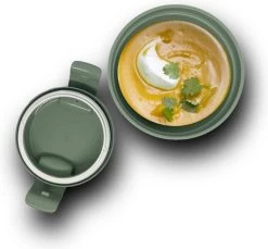 Curver Lunch & Go Beker - Magnetronbestendig - Lunchbeker – Muesli Beker - Soepbeker - Yoghurt Beker To Go – LunchBox - KoffieBeker - Salade Lunchbox - 0,6l – Groen -Schoonmaakmiddelen 1200x1113 2