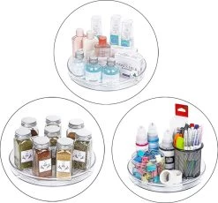 Merkloos Kruidenrek Draaibaar - Transparant - Diameter 23,5 Cm - Multifunctioneel Draaiplateau -Schoonmaakmiddelen 1200x1119 9