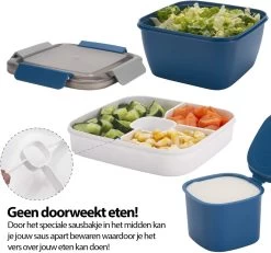 Consumerce® Luxe Meerlaagse Lunchbox Met Vakjes Mintgroen – Lunchbox Volwassenen – Japanse Bento Box – Lunchbox Kinderen – Salade To Go – Brooddoos Volwassenen – Broodtrommel – Lunchtrommel – Salade Lunchbox – Saladebox – Salade Box -Schoonmaakmiddelen 1200x1122 1