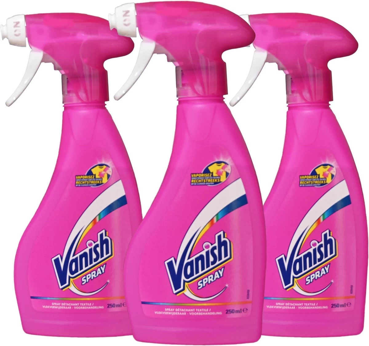 Vanish Spray 250 Ml - Vlekverwijderaar - Wasmiddel 3x 250ml 3 Vanish Spray 250 Ml - Vlekverwijderaar - Wasmiddel 3x 250ml