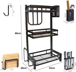 Chefs Cuisine Kruidenrek - Kruidenrek Staand - Keukenrek - Aanrecht Organiser - Bureau Organizer - Keuken Organizers - Roestvrij Staal 13 Chefs Cuisine Kruidenrek - Kruidenrek Staand - Keukenrek - Aanrecht Organiser - Bureau Organizer - Keuken Organizers - Roestvrij Staal -Schoonmaakmiddelen 1200x1130 1