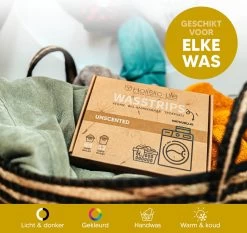 Wasmiddeldoekjes - Ongeparfumeerd Wasstrips 128 Wasbeurten – Wasmiddel Wasdoekjes - Natuurlijke Wasverzachter – Vegan – Zero Waste -Schoonmaakmiddelen 1200x1131