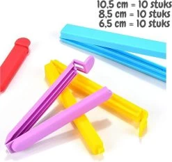 Vershoudclips - 30 Stuks - Vershoud Knijpers - Afsluitclips - Zakklemmen - Zaksluiter - Afsluiter Klemmen 11 Vershoudclips - 30 Stuks - Vershoud Knijpers - Afsluitclips - Zakklemmen - Zaksluiter - Afsluiter Klemmen -Schoonmaakmiddelen 1200x1131 5