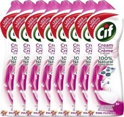 CIF Cream Pink Flower - 8 X 500 Ml - Schuurmiddel - Voordeelverpakking 7 CIF Cream Pink Flower - 8 X 500 Ml - Schuurmiddel - Voordeelverpakking -Schoonmaakmiddelen 1200x1132 5