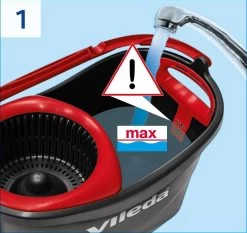 Vileda TURBO 3in1 Mop Met Zwenkkop + Pedaalemmer -Schoonmaakmiddelen 1200x1133