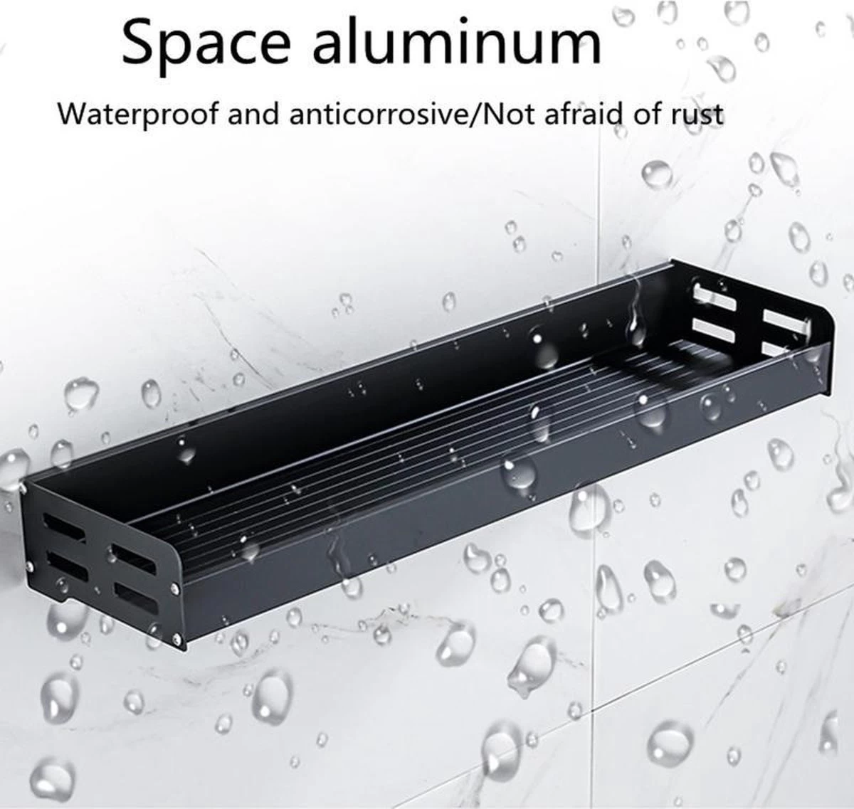 Merkloos TDR - Kruidenrek - Ophangbaar - Inclusief 6 Verplaatsbare Haken Voor Keukengereedschap - 50 Cm - Zwart 8 Merkloos TDR - Kruidenrek - Ophangbaar - Inclusief 6 Verplaatsbare Haken Voor Keukengereedschap - 50 Cm - Zwart - Afbeelding 6