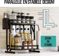 TammaT - Kruidenrek - Kruidenrek Staand - Inklapbare Keukenrek - 3-laags 35x21x56,5CM - Keuken Organizer - Aanrecht Organizer - Keuken Opslag - Roestvrij Staal - Opbergrek - Keuken Organizers - Roestvrij En Krasvrij 29 TammaT - Kruidenrek - Kruidenrek Staand - Inklapbare Keukenrek - 3-laags 35x21x56,5CM - Keuken Organizer - Aanrecht Organizer - Keuken Opslag - Roestvrij Staal - Opbergrek - Keuken Organizers - Roestvrij En Krasvrij -Schoonmaakmiddelen 1200x1140 3