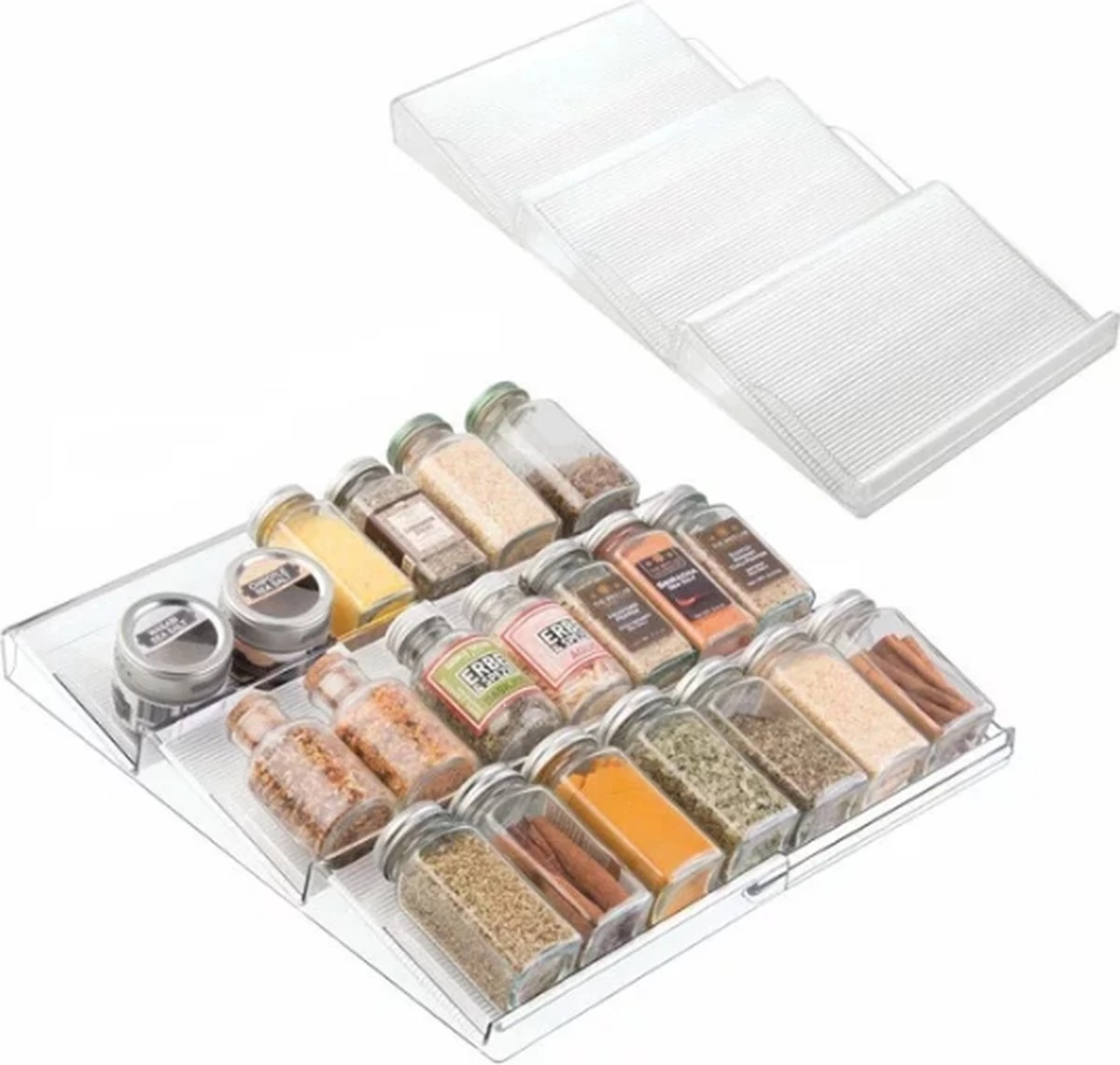 Merkloos Kruidenrek Lade - Kruiden Organizer - Kruidenrek Uitschuifbaar - Lade Organizer - Kruiden Opbergen Lade - Kruidenrekje Schuif - Min. 20x42 Max. 40x42 3 Merkloos Kruidenrek Lade - Kruiden Organizer - Kruidenrek Uitschuifbaar - Lade Organizer - Kruiden Opbergen Lade - Kruidenrekje Schuif - Min. 20x42 Max. 40x42