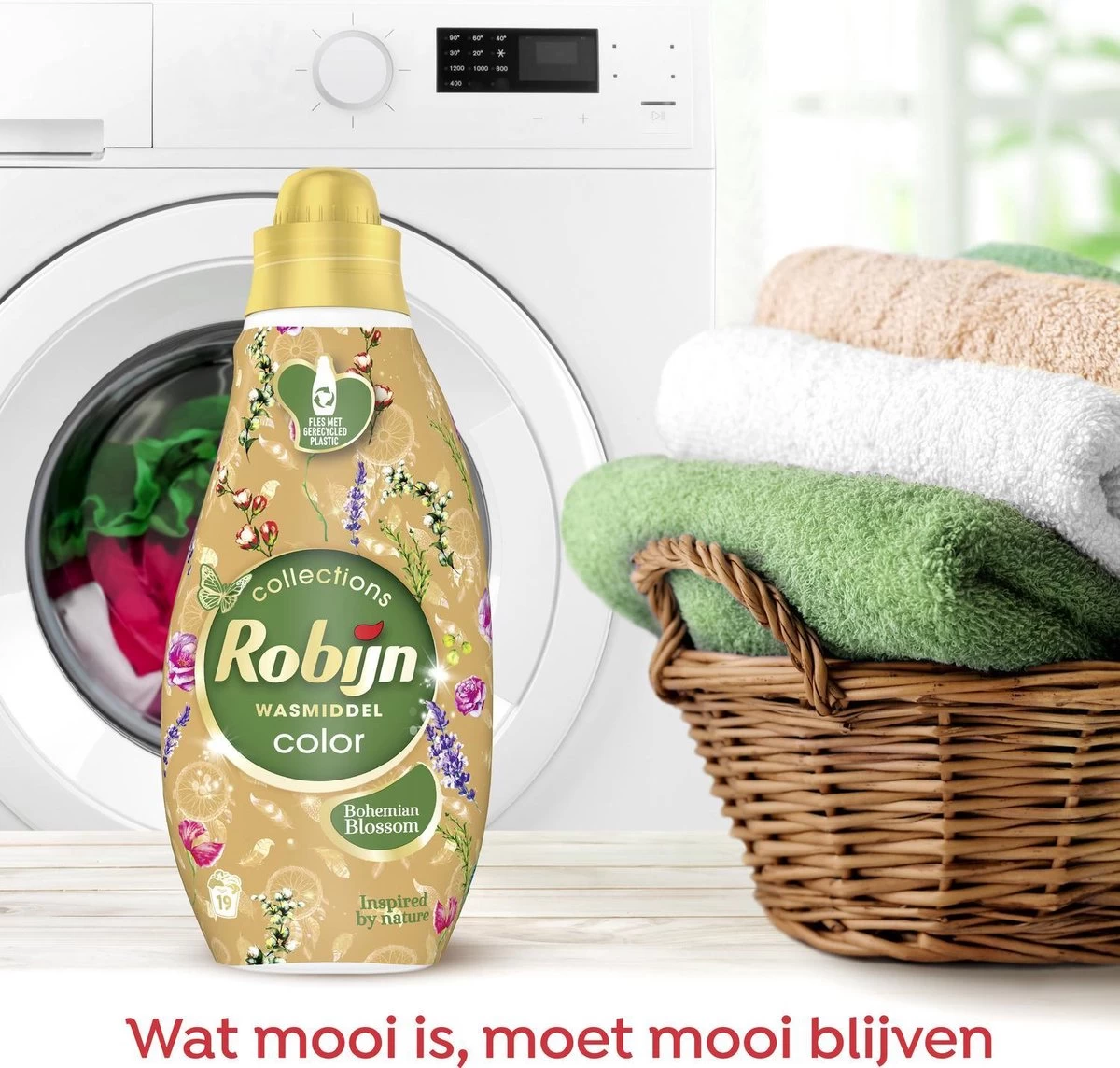 Robijn Klein & Krachtig Color Bohemian Blossom Vloeibaar Wasmiddel - 8 X 19 Wasbeurten - Voordeelverpakking 9 Robijn Klein & Krachtig Color Bohemian Blossom Vloeibaar Wasmiddel - 8 X 19 Wasbeurten - Voordeelverpakking - Afbeelding 7