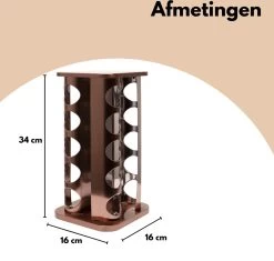Pazzo Goods - Kruidenrek Staand - Kruidenrek Met Potjes - Rose Goud - RVS - Kruidenrek Draaibaar - 20 Kruidenpotjes - Inclusief Stickers & Stift - Kruiden Carrousel 15 Pazzo Goods - Kruidenrek Staand - Kruidenrek Met Potjes - Rose Goud - RVS - Kruidenrek Draaibaar - 20 Kruidenpotjes - Inclusief Stickers & Stift - Kruiden Carrousel -Schoonmaakmiddelen 1200x1144 9