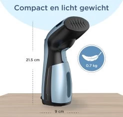 Luxe Kledingstomer - Handstomer - Handstoomreiniger - Stoomstrijkijzer - Stomer Kleding - Voor Op Reis - Blauw -Schoonmaakmiddelen 1200x1146 7