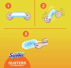 Swiffer Duster – Starters Kit – Swiffer Duster Handvat – Navullingen 20 Stuks – Swiffer Duster Navullingen Inclusief Een Swiffer Duster Handvat – Stofmagneet – Stofdoekjes -Schoonmaakmiddelen 1200x1148