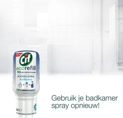Cif Power & Shine Badkamer Ecorefill Capsule - 10 X 70 Ml - Voordeelverpakking -Schoonmaakmiddelen 1200x1151 10