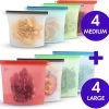 Siliconen Vershoudzakken - Set Van 8 ( 4x 1000ML + 4x 1500ML) -(Transparant, Rood, Groen, Blauw) - Duurzaam - Herbruikbaar - Vries & Hitte Bestendig - Meal Prep - Opbergzak Maatbeker Meal Prep Container 1 Siliconen Vershoudzakken - Set Van 8 ( 4x 1000ML + 4x 1500ML) -(Transparant, Rood, Groen, Blauw) - Duurzaam - Herbruikbaar - Vries & Hitte Bestendig - Meal Prep - Opbergzak Maatbeker Meal Prep Container -Schoonmaakmiddelen 1200x1151 8