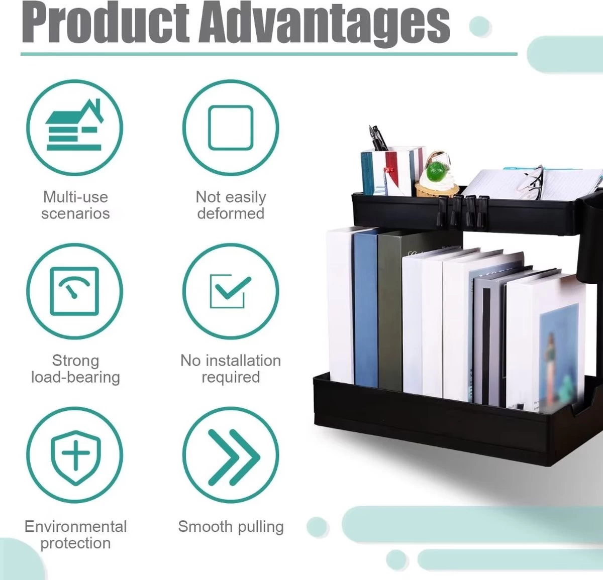 Kruidenrekken, Opslagrekken In De Keuken, 2 Lagen, Naaierrekken Op Het Aanrecht, Voor Organisatoren Van Kruidenrekken, Aardewerk/Opbergrekken Van De Keuken 6 Kruidenrekken, Opslagrekken In De Keuken, 2 Lagen, Naaierrekken Op Het Aanrecht, Voor Organisatoren Van Kruidenrekken, Aardewerk/Opbergrekken Van De Keuken - Afbeelding 4