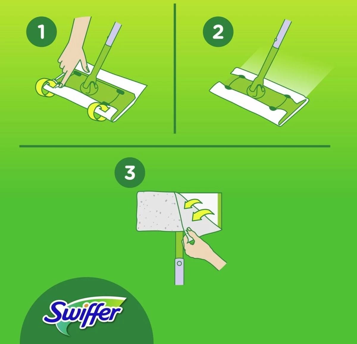 Swiffer Vloerreiniger Droge Vloerdoekjes Navullingen - 3 X 80 Stuks 8 Swiffer Vloerreiniger Droge Vloerdoekjes Navullingen - 3 X 80 Stuks - Afbeelding 6