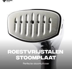 Kledingstomer - Handstomer - Stoomreiniger - Stomer - Inclusief Opzetborstel En Maatbeker - Groot Waterreservoir (300 Ml) - Snel Opgewarmd (30 Sec) - 3 Standen - 1500W - Merk: Rockerz Home - Kleur: Zwart -Schoonmaakmiddelen 1200x1158 15
