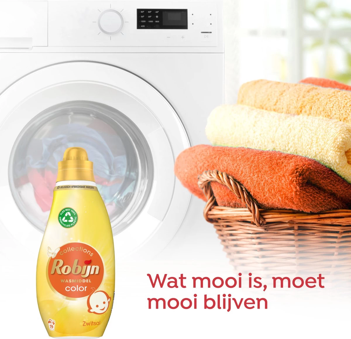 Robijn Klein & Krachtig Collections Color Zwitsal Vloeibaar Wasmiddel 19 Wasbeurten 6 Robijn Klein & Krachtig Collections Color Zwitsal Vloeibaar Wasmiddel 19 Wasbeurten - Afbeelding 4