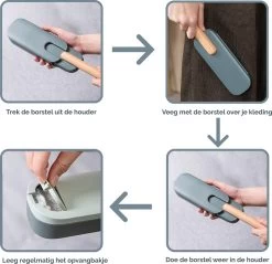 Bradey Stijlvolle Kledingborstel - Pluizenverwijderaar - Pluizenborstel - Huisdierhaar Verwijderaar - Hondenhaar - Kattenhaar - Kleur Tiffany -Schoonmaakmiddelen 1200x1161 18