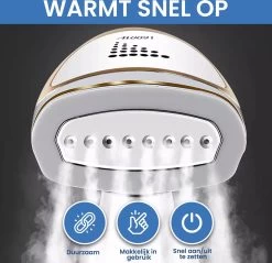 TibaGoods Luxe Kledingstomer - Handstomer - Ontkreuker - Stoomreiniger - Warmt Snel Op - Inclusief 2 Opzetborstels - 1600w - 250ml -Schoonmaakmiddelen 1200x1161 19