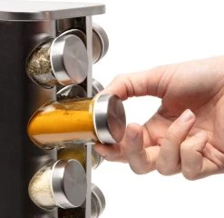 Pazzo Goods - Kruidenrek Staand - Kruidenrek Met Potjes - Zilver - RVS - Kruidenrek Draaibaar - 20 Kruidenpotjes - Inclusief Stickers & Stift - Kruiden Carrousel 19 Pazzo Goods - Kruidenrek Staand - Kruidenrek Met Potjes - Zilver - RVS - Kruidenrek Draaibaar - 20 Kruidenpotjes - Inclusief Stickers & Stift - Kruiden Carrousel -Schoonmaakmiddelen 1200x1166 1