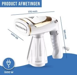 TibaGoods Luxe Kledingstomer - Handstomer - Ontkreuker - Stoomreiniger - Warmt Snel Op - Inclusief 2 Opzetborstels - 1600w - 250ml -Schoonmaakmiddelen 1200x1166 6