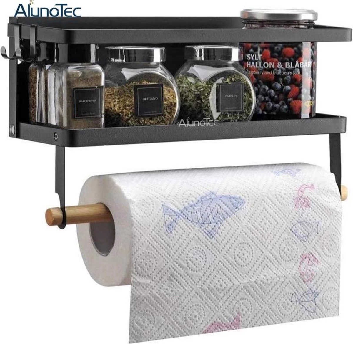 Merkloos Kruidenrek Zwart - Multifunctioneel Ophangbaar Keukenrek - Keukenrolhouder Zwart - Multifunctioneel Kruidenrek - Magnetisch Kruidenrek - Keuken Organizer - Koelkast Rek 9 Merkloos Kruidenrek Zwart - Multifunctioneel Ophangbaar Keukenrek - Keukenrolhouder Zwart - Multifunctioneel Kruidenrek - Magnetisch Kruidenrek - Keuken Organizer - Koelkast Rek - Afbeelding 7