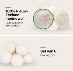 Tenify 6 XL Drogerballen + Extra Lavendel Olie - Wasbollen - Duurzaam - Schaapswol - Wasverzachter - Wasdrogerballen - Herbruikbare Droogballen - Energie Besparen 15 Tenify 6 XL Drogerballen + Extra Lavendel Olie - Wasbollen - Duurzaam - Schaapswol - Wasverzachter - Wasdrogerballen - Herbruikbare Droogballen - Energie Besparen -Schoonmaakmiddelen 1200x1169 3