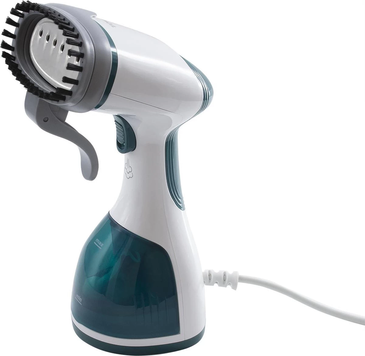 Tomado TSH1201W - Kledingstomer - 1200 Watt - RVS Zool - Wit/turquoise 13 Tomado TSH1201W - Kledingstomer - 1200 Watt - RVS Zool - Wit/turquoise - Afbeelding 11