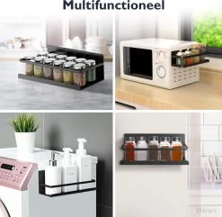 Dieux® - Magnetisch Kruidenrek - Ophangbaar Opbergrek - Keukenrek - Complete Set - Aanrecht Organiser - Badkamerrek - Wandrek - Staal - Zwart - Pasen 14 Dieux® - Magnetisch Kruidenrek - Ophangbaar Opbergrek - Keukenrek - Complete Set - Aanrecht Organiser - Badkamerrek - Wandrek - Staal - Zwart - Pasen -Schoonmaakmiddelen 1200x1170 5