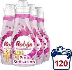 Robijn Summer Pink Wasverzachter - 4 X 30 Wasbeurten - Voordeelverpakking -Schoonmaakmiddelen 1200x1171 1