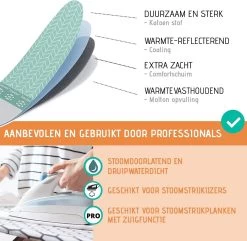 Buntes Brett® Strijkplankhoes Voor Stoomstrijkijzer (maat M) | Universeel Tot Max. 120x40 Cm | Strijkplankhoes Om Snel En Gemakkelijk Te Strijken | Made In EU | Geschikt Voor Stoomstrijkstation | Blauw -Schoonmaakmiddelen 1200x1171 7