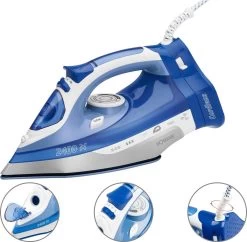Bomann DB 6006 CB - Stoomstrijkijzer - Draadloos - 2400W - Blauw/Wit 28 Bomann DB 6006 CB - Stoomstrijkijzer - Draadloos - 2400W - Blauw/Wit -Schoonmaakmiddelen 1200x1174 14
