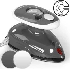 Jago - Mini Strijkijzer - Reisstrijkijzer - Stoomstrijkijzer - Droog En Stoom Strijken - Strijkijzer Met Stoomgenerator - Grijs 16 Jago - Mini Strijkijzer - Reisstrijkijzer - Stoomstrijkijzer - Droog En Stoom Strijken - Strijkijzer Met Stoomgenerator - Grijs -Schoonmaakmiddelen 1200x1176 7