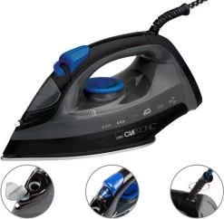 Clatronic DB 3703 - Stoomstrijkijzer - RVS Zoolplaat - Zwart -Schoonmaakmiddelen 1200x1176 9