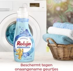 Robijn Classics Morgenfris Wasverzachter - 4 X 30 Wasbeurten - Voordeelverpakking -Schoonmaakmiddelen 1200x1177 1