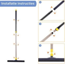 Classic Watertrekker - Met Telescoopsteel (110-138 Cm) - 43.5 Cm Veegbreedte - Vloertrekker - Aftrekker - Douche Trekker -Schoonmaakmiddelen 1200x1182