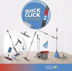 Nordic Stream Vloerwisser - Microvezel Dweil Met Steel - Quick Click Systeem - Douche - Badkamer - 46cm Wisbreedte -Schoonmaakmiddelen 1200x1184 1