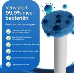 RevoBrush 28x Ocean Breeze Foaming Pads Navulling - WC Borstel Met Houder Vrijstaand -Schoonmaakmiddelen 1200x1184 19