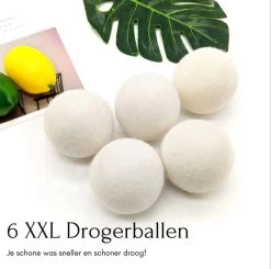 Geniet Van Gemak® | Herbruikbare Wollen Drogerballen | Wasbollen | Schaapswol | Duurzame En Energiebesparende Wasballen | 6 XL Drogerballen 15 Geniet Van Gemak® | Herbruikbare Wollen Drogerballen | Wasbollen | Schaapswol | Duurzame En Energiebesparende Wasballen | 6 XL Drogerballen -Schoonmaakmiddelen 1200x1191 6