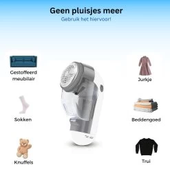 - Elektrische Pluizenverwijderaar - Lint Remover - Pluizendief - Ontpluizer - Pluizentondeuse -Schoonmaakmiddelen 1200x1193 12