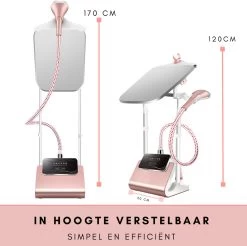 Niceey Kledingstomer - Incl. Strijkplank - Met 6 Standen - Krachtig Stomen - Steamer - 1800Watt - 2,5L Watercapaciteit - Wit/Roze 16 Niceey Kledingstomer - Incl. Strijkplank - Met 6 Standen - Krachtig Stomen - Steamer - 1800Watt - 2,5L Watercapaciteit - Wit/Roze -Schoonmaakmiddelen 1200x1193 16