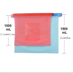 Siliconen Vershoudzakken - Set Van 8 ( 4x 1000ML + 4x 1500ML) -(Transparant, Rood, Groen, Blauw) - Duurzaam - Herbruikbaar - Vries & Hitte Bestendig - Meal Prep - Opbergzak Maatbeker Meal Prep Container 20 Siliconen Vershoudzakken - Set Van 8 ( 4x 1000ML + 4x 1500ML) -(Transparant, Rood, Groen, Blauw) - Duurzaam - Herbruikbaar - Vries & Hitte Bestendig - Meal Prep - Opbergzak Maatbeker Meal Prep Container -Schoonmaakmiddelen 1200x1193 8