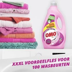 Omo Vloeibaar Wasmiddel Kleur - 100 Wasbeurten - Grootverpakking -Schoonmaakmiddelen 1200x1194 4